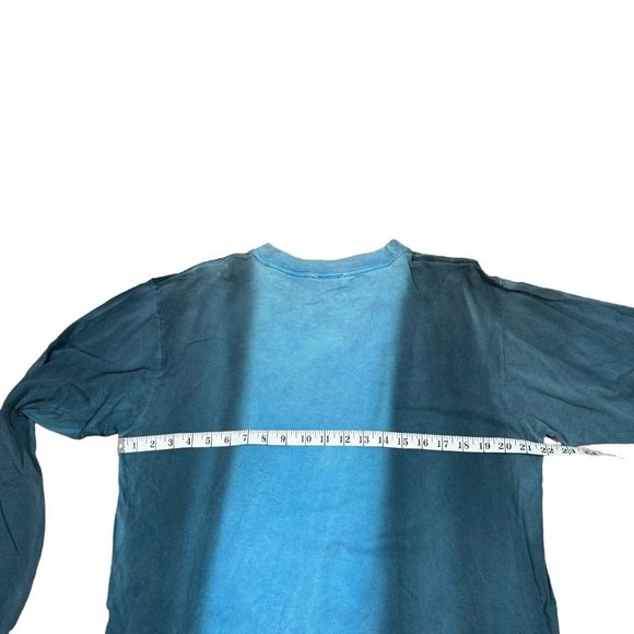 VTG Extreme Limit Dragon Star Long‎ Sleeve T-Shirt Pullover Tie Dye Ombre Blue - Picture 9 of 10